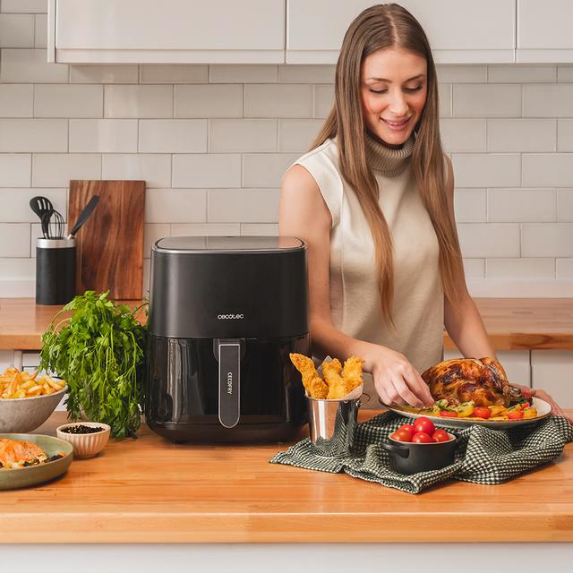 Cecotec Cecofry Fantastik 5500 Freidora Sin Aceite Airfryer Digital De 1500 W Con 5 5 L De Capacidad. Freidora Sin Aceite Airfryer