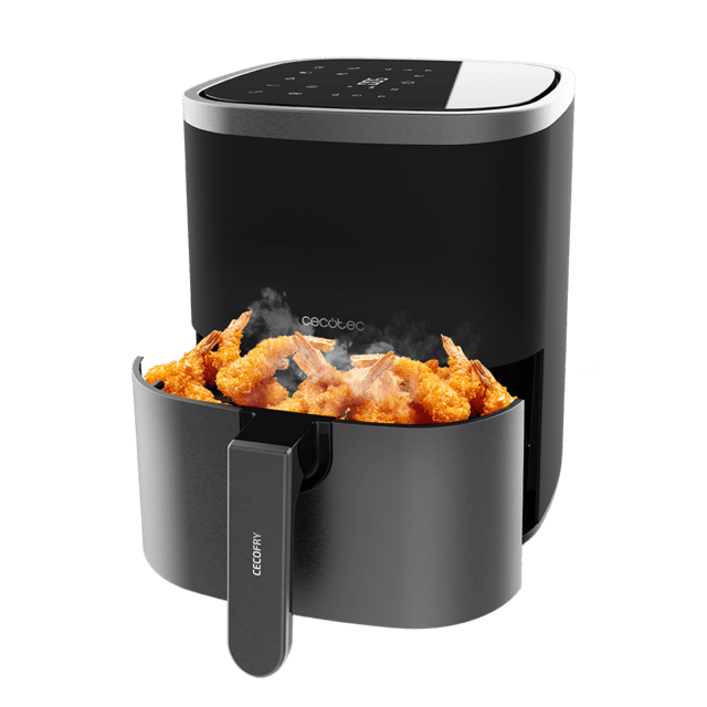 Cecotec Cecofry Fantastik Inox 4000 Freidora De Aire Sin Aceite / Airfryer Digital De 1400 W 4 L De Capacidad Y Diseño Con Acabados En Acero Inoxidable. Freidora De Aire Sin Aceite / Airfryer