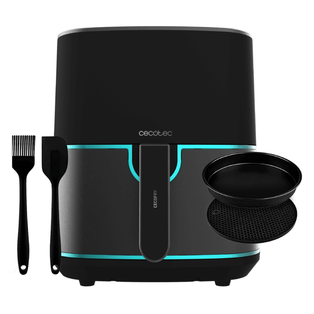 Cecotec Cecofry Fantastik Inox 5500 Pack Freidora De Aire Sin Aceite / Airfryer Digital De 1500 W Y 5 5 L. Diseño Con Acabados En Acero Inoxidable Y Paquete De Accesorios. Freidora De Aire Sin Aceite / Airfryer