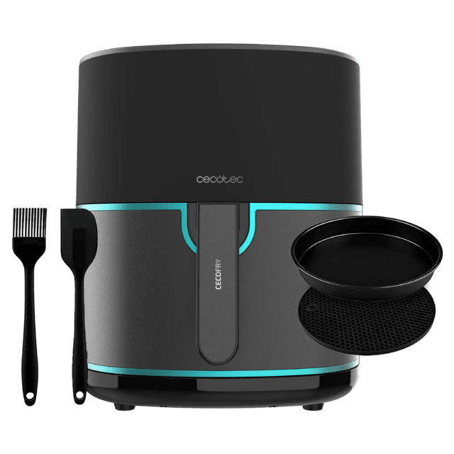 Cecotec Cecofry Fantastik Inox 6500 Pack Freidora Sin Aceite Airfryer Digital De 1700 W Y 6 5 L. Diseño Con Acabados En Acero Inoxidable Y Paquete De Accesorios. Freidora Sin Aceite Airfryer