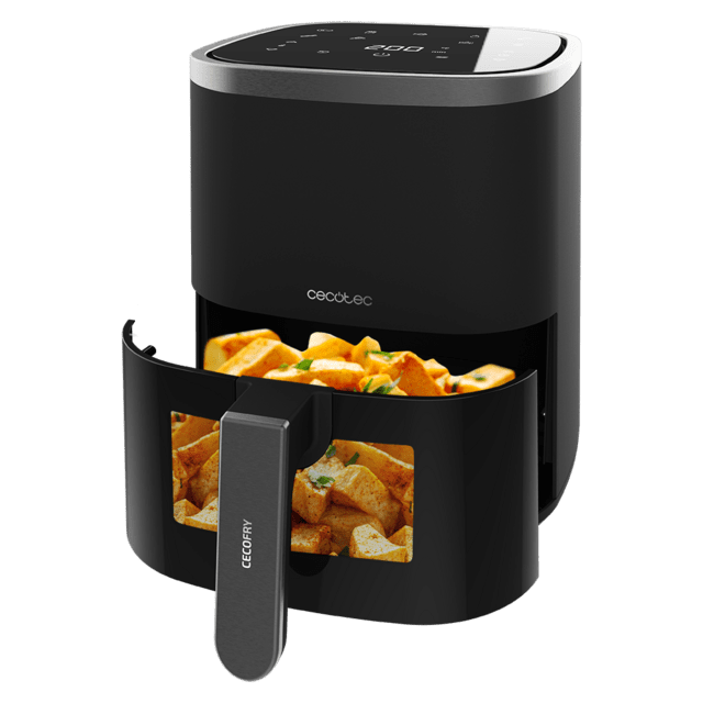 Cecotec Cecofry Fantastik Window 4000 Freidora Sin Aceite Digital De 1400 W 4 L De Capacidad Y Diseño Con Ventana Para Controlar Mejor Las Elaboraciones. Freidora De Aire Sin Aceite / Airfryer  
