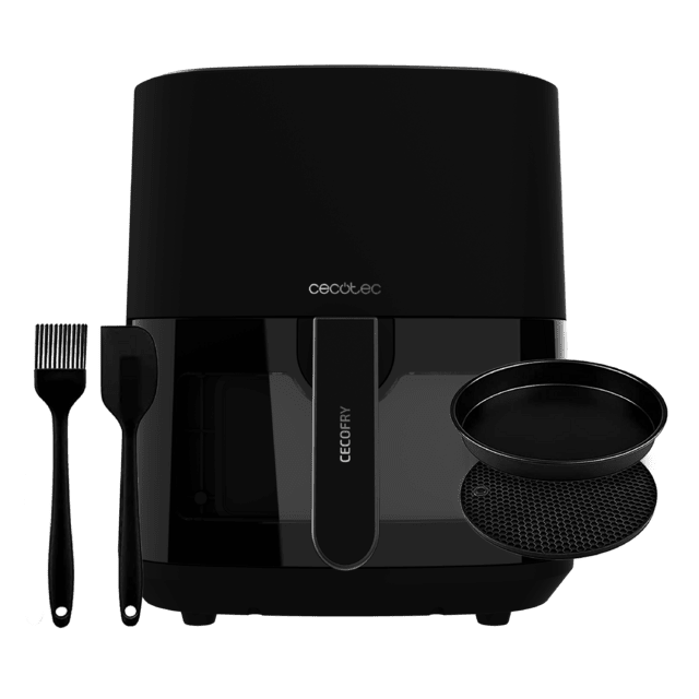 Cecotec Cecofry Fantastik Window 5500 Pack Freidora De Aire Sin Aceite / Airfryer Digital De 1500 W Y 5 5 L. Diseño Con Ventana Para Controlar Mejor Las Elaboraciones Y Paquete De Accesorios. Freidora De Aire Sin Aceite / Airfr