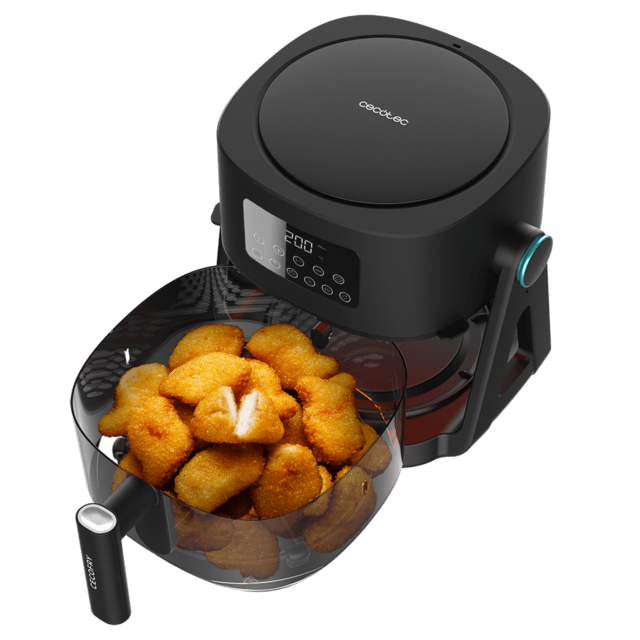 Cecotec Cecofry Flip&Grill 4500 Freidora De Aire Reversible 3 En 1 De 1500 W Y 6 Menús Predeterminados. Freidora Sin Aceite