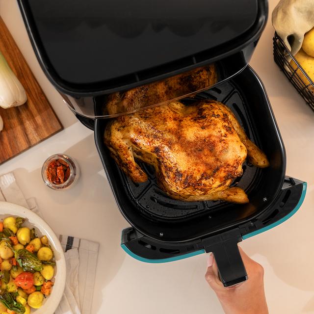 Cecotec Cecofry Full Inox 5500 Connected Freidora Sin Aceite Airfryer Con área De Cocinado De 5 5 L Acabados En Acero Inoxidable Y APP. Freidora Sin Aceite Airfryer Con APP Y WiFI