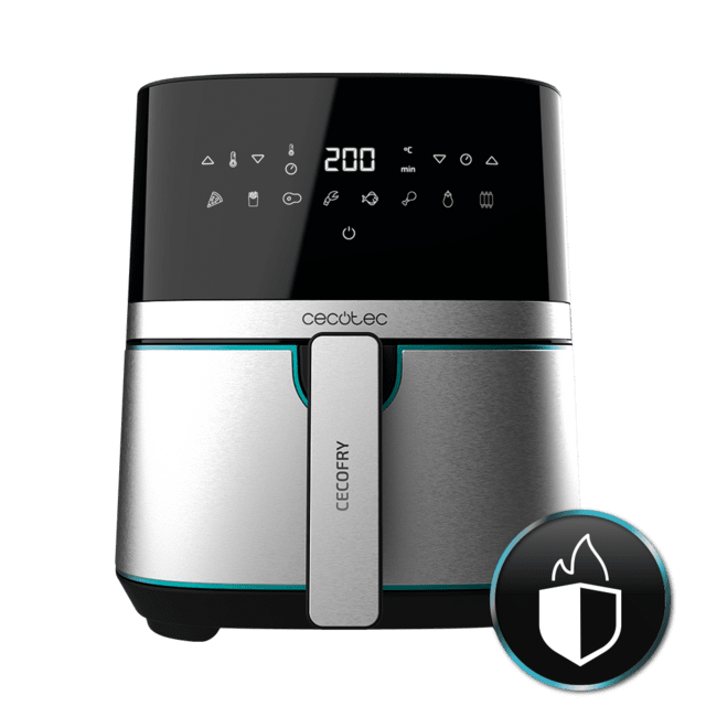 Cecotec Cecofry Full Inox 5500 Pro Freidora dietética sin aceite airfryer de 5 5 L con acabados en acero inoxidable Freidora sin aceite