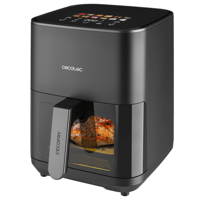 Cecotec Cecofry&Grill Duoheat 4000 Air Fryer Freidora De Aire Con Doble Resistencia Para Dorado Perfecto Y Sabor De Parrilla En Carnes Capacidad De 4 Litros Y Potencia De 1900 W Para Platos Saludables. Air Fryer / Freidora De Ai