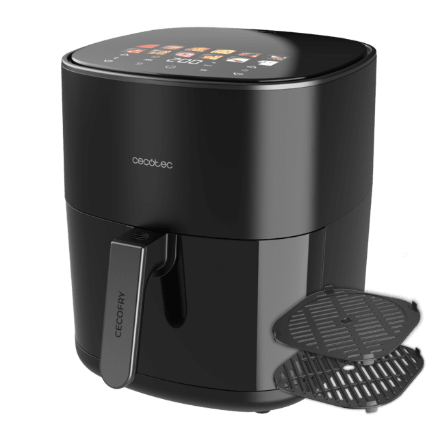 Cecotec Cecofry&Grill Duoheat 6500 Air Fryer Freidora De Aire Con Doble Resistencia Para Dorado Perfecto Y Sabor De Parrilla En Carnes Capacidad De 6 5 Litros Y Potencia De 2200 W Para Platos Saludables. Air Fryer / Freidora De