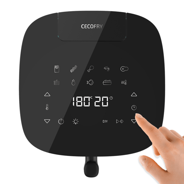Cecotec Cecofry Neon 5000 Freidora De Aire Sin Aceite Con área De Cocinado De 5 Litros Con Spray De Agua Control Táctil Y Diseño Luminoso. Freidora De Aire. Freidora Sin Aceite. Air Fryer