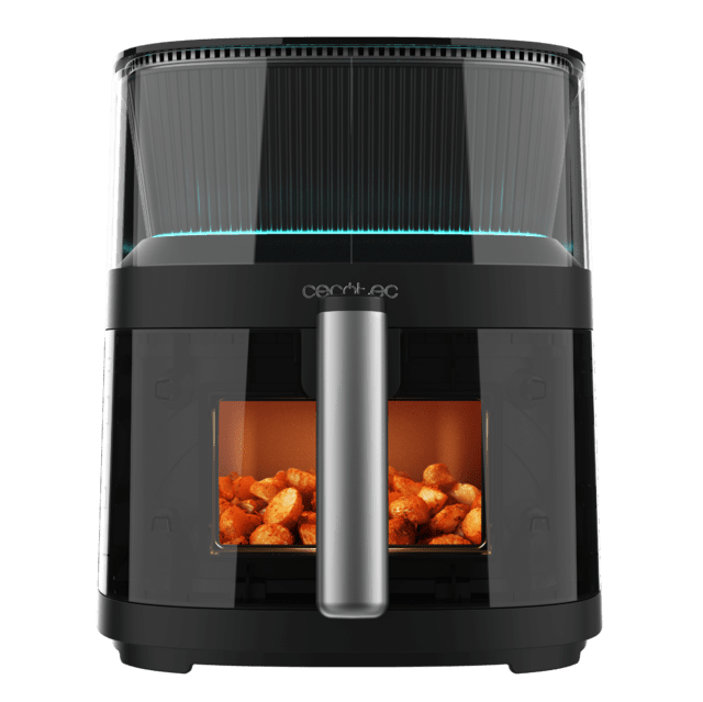 Cecotec Cecofry Neon 5000 Freidora de aire sin aceite con área de cocinado de 5 litros con spray de agua control táctil y diseño luminoso. Freidora de aire. Freidora sin aceite. Air fryer
