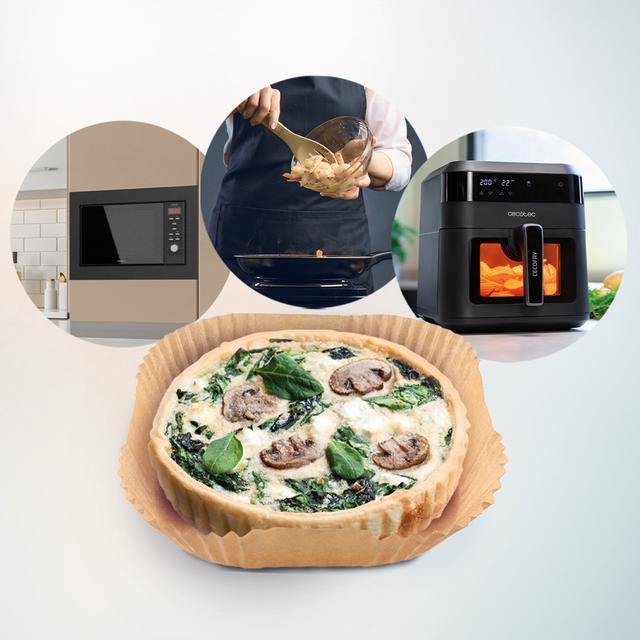 Cecotec Cecofry Paper Pack Accessories S 150 Papeles Para Freidora De Aire Prácticos Y Compatibles Con Diversas Capacidades De Freidoras De 2 A 5 Litros. Permitirán Mantener Tu Freidora De Aire Limpia Y Libre De Comida Pegada