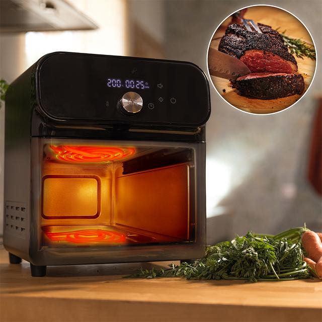 Cecotec Cecofry Smokin' Duo 6000 Freidora De Aire Con Doble Resistencia Para Dorado Perfecto Y Posibilidad De Ahumar Capacidad De 6 Litros Y Potencia De 2000 W Para Platos Saludables. Freidora De Aire