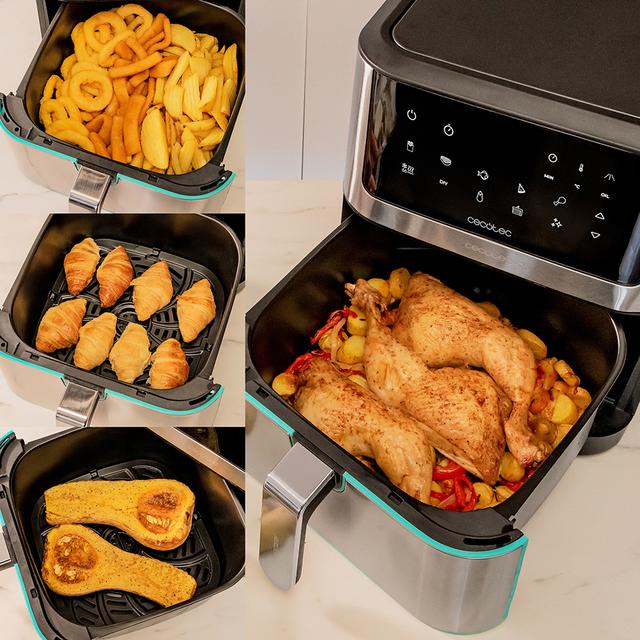 Cecotec Cecofry Supreme 8000 Freidora Sin Aceite Airfryer Táctil Con 8 L De Capacidad Y Tecnología PerfectCook. Freidora Sin Aceite Airfryer 8 L