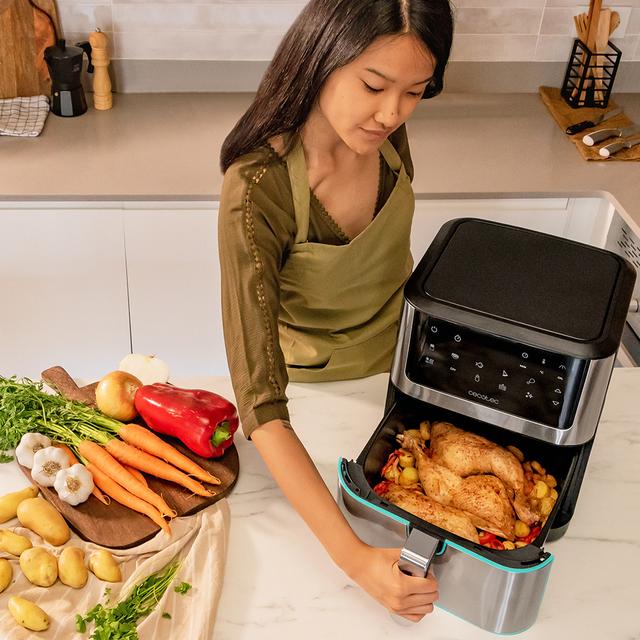 Cecotec Cecofry Supreme 8000 Freidora Sin Aceite Airfryer Táctil Con 8 L De Capacidad Y Tecnología PerfectCook. Freidora Sin Aceite Airfryer 8 L