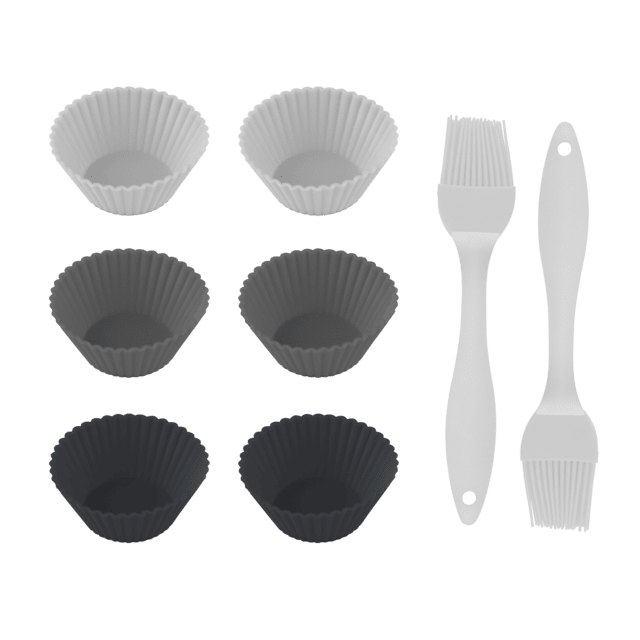 Cecotec Cecofry SweetBake Pack Accessories Moldes De Silicona De Alta Calidad Y Libres De BPA Para Donas Y Magdalenas Pinceles De Silicona Y Es Compatible Con Freidoras De Aire De 6 A 8L Ofreciendo Una Superficie Antiadherente P