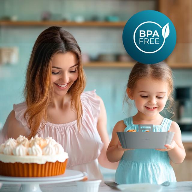 Cecotec Cecofry TwinBucket Pack Accesories Pack De 2 Moldes De Silicona Rectangulares Para Freidora De Aire De 22.5 X 13 X 8.6 Cm Y 140 Gramos Cada Uno. Pack De 2 Moldes De Silicona