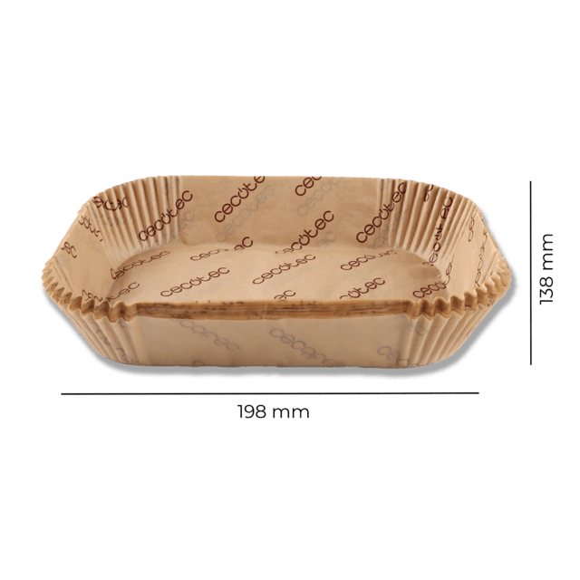 Cecotec Cecofry TwinBucket Paper Pack Accessories 150 Papeles Para Freidora De Aire Prácticos Y Compatibles Con Freidoras De Doble Cubeta De 4.5L Cada Una. Permitirán Mantener Tu Freidora De Aire Limpia Y Libre De Comida Pegad