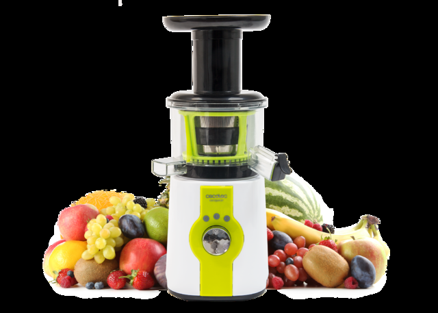 Cecotec Cecojuicer Licuadora De Prensado En Frío Para Frutas Y Verduras 45 Rpm 3 Posiciones Tambor De Tritan BPA Free Tapón Antigoteo 2 Salidas Para El Zumo Sistema De Seguridad 150 W