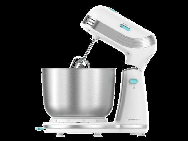 Cecotec Cecomixer Easy White. Batidora Amasadora Con Potencia 250 W Con Moviento Planetario 6 Velocidades Bol De Acero INOX Capacidad 3 L Batidora Amasadora