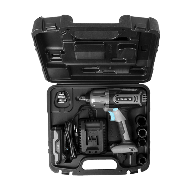 Cecotec CecoRaptor Impact 2020 Ultra. Llave De Impacto Sin Cables Con Batería 20V Y 2000mAh Velocidad Sin Carga 2300 RPM Ratio De Impacto 3000 BPM Torque Máx 400 NM Portabrocas Llave De Impacto Batería