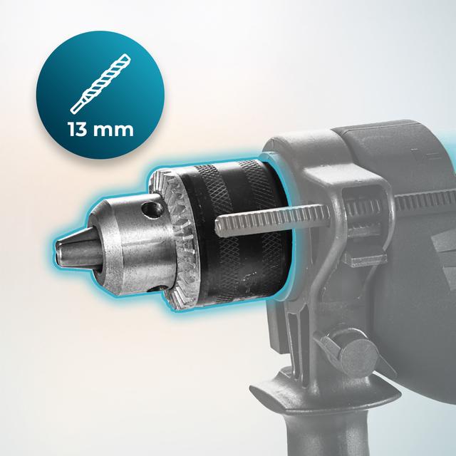 Cecotec CecoRaptor Impact Drill Taladro Eléctrico Con Percutor De 850 W. Broca 13 Mm. 4800 Rpm. 46000 Impactos Por Minuto. Empuñadura Auxiliar Taladro Eléctrico 