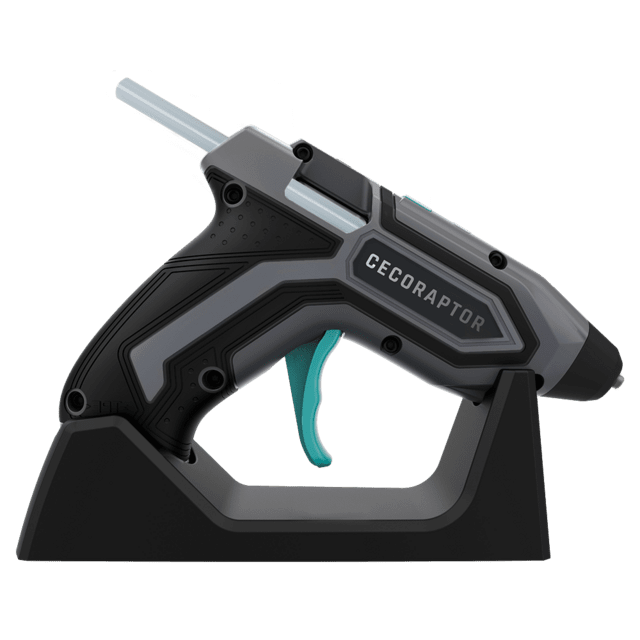 Cecotec CecoRaptor Perfect Fix 360 X-Treme. Pistola de Encolar sin Cables con Batería de 3 7V y 1500 mAh Diámetro barra 7mm y 140 mm de Largo Calentamiento 90s Autonomía hasta 30 min Pistola de silicona caliente a batería