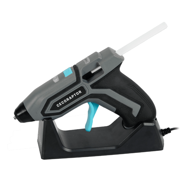 Cecotec CecoRaptor Perfect Fix CecoRaptor Perfect Fix Pistola De Encolar A Batería De 3 7 V Y 1500 MAh Compatible Con Barras De Pegamento De 7 Mm De Diámetro Y 140 Mm De Longitud; Tiempo De Calentamiento De 90 S Apagado Autom
