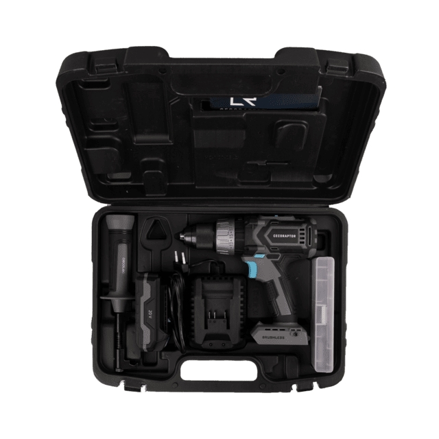 Cecotec CecoRaptor Perfect ImpactDrill 2020 Brushless Ultra. Taladro Atornillador Perforador Y Percutor De Batería De 20 V Y 2000 MAh Velocidad 2000 Rpm Ratio De Impacto 30000 Bpm Taladro Percutor Con Batería Y Atornillador