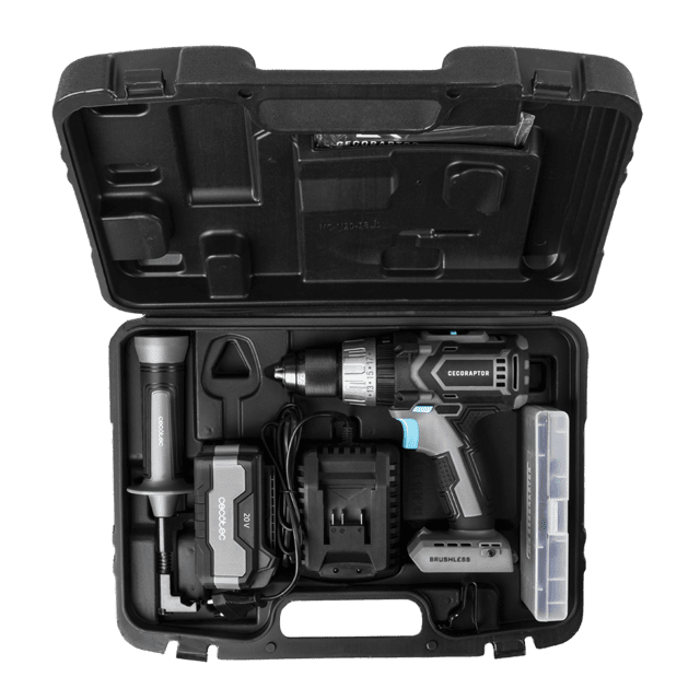 Cecotec CecoRaptor Perfect ImpactDrill 4020 Brushless Ultra. Taladro Atornillador Perforador Y Percutor De Batería De 20 V Y 4000 MAh Velocidad 2000 Rpm Ratio De Impacto 30000 Bpm Taladro De Impacto