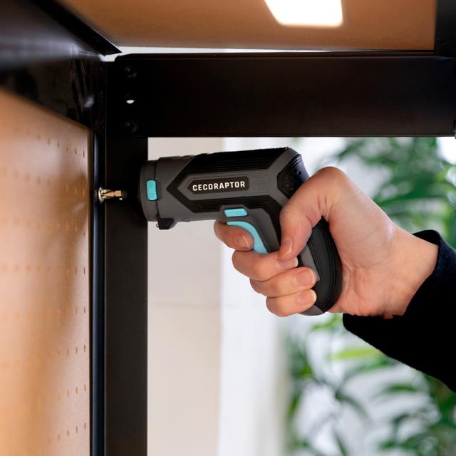 Cecotec CecoRaptor Perfect MultiWork 360 Ultra.Destornillador Eléctrico Multifunción Con 4 Cabezales Batería 4V Y 1.500 MAh Velocidad Sin Carga 200 Rpm Torque Máximo De 4 Nm 10 Posiciones Destornillador Y Atornillador Eléct