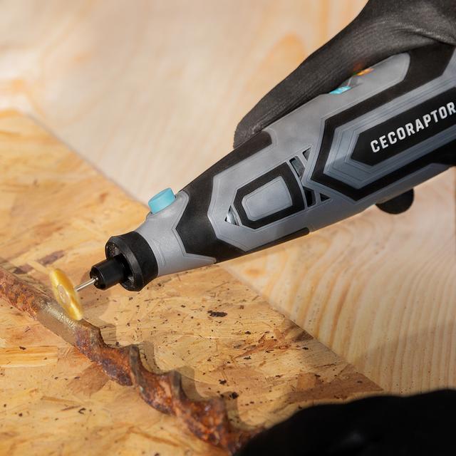 Cecotec CecoRaptor Polish&Sand 1200 Ultra. Multiherramienta Rotativa De Precisión Con Batería 12V Y 1500 MAh Velocidad Sin Carga 25000 RPM Autonomía 60 Min Kit 60 Accesorios Multiherramienta Y Miniamoladora