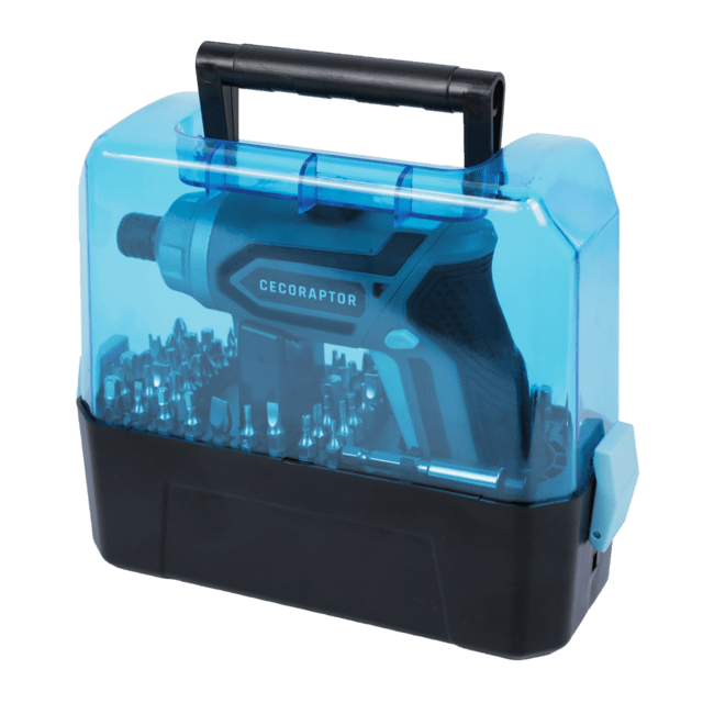 Cecotec CecoRaptor Work 360 Advance. Destornillador Eléctrico con Batería 4V Recargable USB Velocidad sin Carga 200 RPM Torque máximo de 4 NM con 6+1 Posiciones Portabrocas Destornillador y atornillador eléctrico con baterí