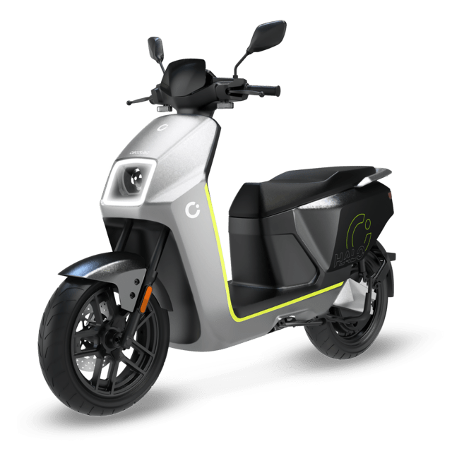 Cecotec Cecotec Halo (Plata Verde) Con una potencia máxima de 10000W y hasta 130 Km de autonomía.Disponible en dos colores con un diseño moderno urbano y sofisticado.L3eB (Equivalente a 125cc) Motocicleta eléctrica
