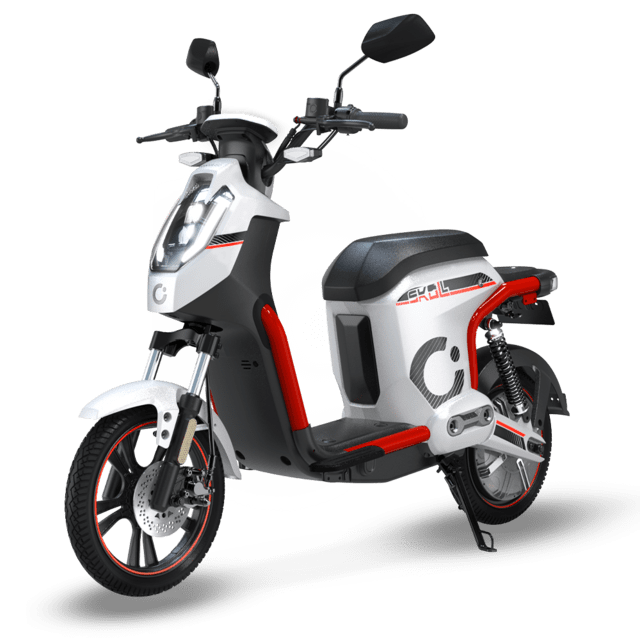 Cecotec Cecotec Skull (Blanco/Rojo) Con Potencia Máxima De 1200W Y Hasta 60 Km De Autonomía Perfecta Para Trayectos Urbanos.L1eB (Equivalente A 49cc) Ciclomotor Eléctrico