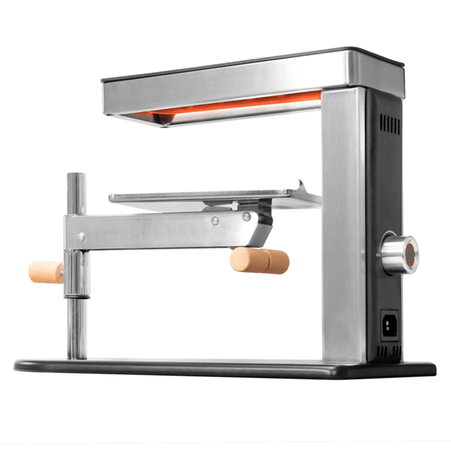 Cecotec Cheese&Grill 6000 Inox Máquina Para Raclette Con Diseño Elegante En Acero Inoxidable Grill 600 W Y Parrilla Superior. Máquina Para Raclette