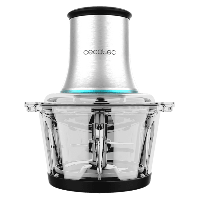 Cecotec ChopBeat 2000 Vindaloo Glass Picadora De Carne Y Verduras Eléctrica De 500 W Y 500 G De Capacidad Con 4 Cuchillas.  Picadora De Carne Y Verduras 