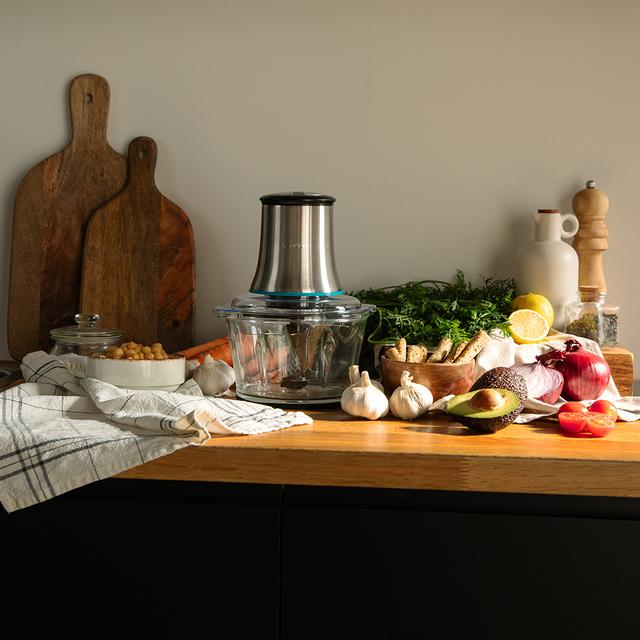 Cecotec ChopBeat 2000 Vindaloo Glass Picadora De Carne Y Verduras Eléctrica De 500 W Y 500 G De Capacidad Con 4 Cuchillas.  Picadora De Carne Y Verduras 