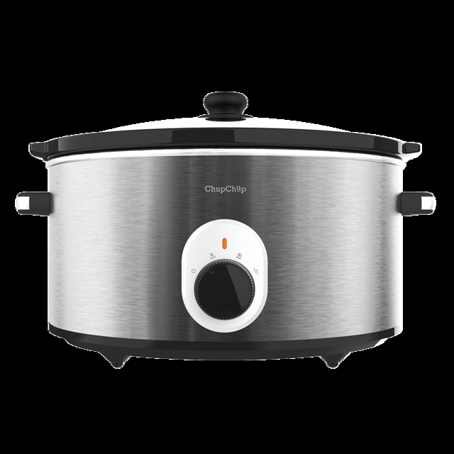 Cecotec Chup Chup Olla de cocción Lenta de 5 5 litros cubeta cerámica con Forma Ovalada Tapa de Cristal con Junta de Silicona un Completo recetario(Mecánica) Olla de cocción lenta slow cooker automática   