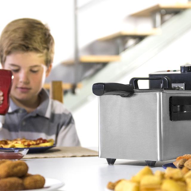 Cecotec CleanFry 1 5l. Freidora Eléctrica Con Aceite De 1000 W Capacidad De 1 5 L Temperatura Hasta 190ºC Cubeta Esmaltada Apta Para Lavavajillas Filtro OilCleaner Que Mantiene El Aceite Limpio Freidora Eléctrica 1 5 Litros