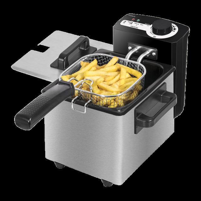Cecotec CleanFry 1 5l. Freidora Eléctrica Con Aceite De 1000 W Capacidad De 1 5 L Temperatura Hasta 190ºC Cubeta Esmaltada Apta Para Lavavajillas Filtro OilCleaner Que Mantiene El Aceite Limpio Freidora Eléctrica 1 5 Litros