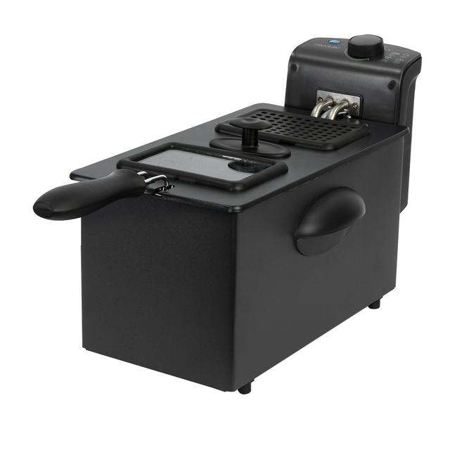 Cecotec CleanFry 3000 Black M. Freidora Eléctrica De 2180 W 3 Litros Acero Inoxidable Filtro OilClean Que Mantiene El Aceite Limpio Tapa Con Ventana De Visión Filtro Antiolores Lacada En Negro Freidora