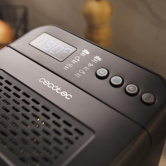 Cecotec Cleanfry Luxury 4000 Black. Freidora De Aceite De 4 2 Litros Con 3270 W Acero Inoxidable Lacado En Negro 5 Programas Preestablecidos Filtro OilCleaner Freidora Con Cuerpo Lacado En Negro De 4 2 Litros Con Filtro OilClean