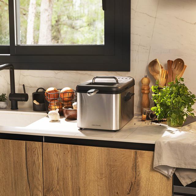 Cecotec Cleanfry Luxury 4000. Freidora De Aceite De 4 2 Litros De 3270 W Acero Inoxidable 5 Programas Preestablecidos Filtro OilCleaner Freidora Con Cuerpo Lacado En Negro De 4 2 Litros Con Filtro OilCleaner 3270 W Y 5 Programas