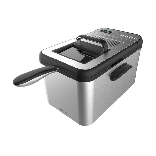 Cecotec Cleanfry Luxury 4000. Freidora de Aceite de 4 2 Litros de 3270 W Acero Inoxidable 5 Programas Preestablecidos Filtro OilCleaner Freidora con cuerpo lacado en negro de 4 2 litros con filtro OilCleaner 3270 W y 5 programas