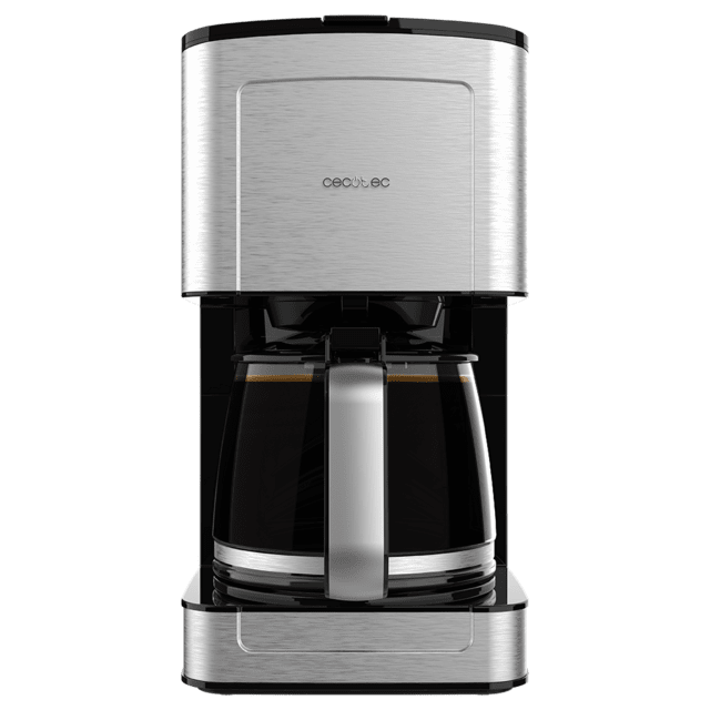 Cecotec Coffee 56 Heat Cafetera de goteo de 12 tazas con acabado en acero inoxidable e intensificador de aroma. Cafetera de goteo