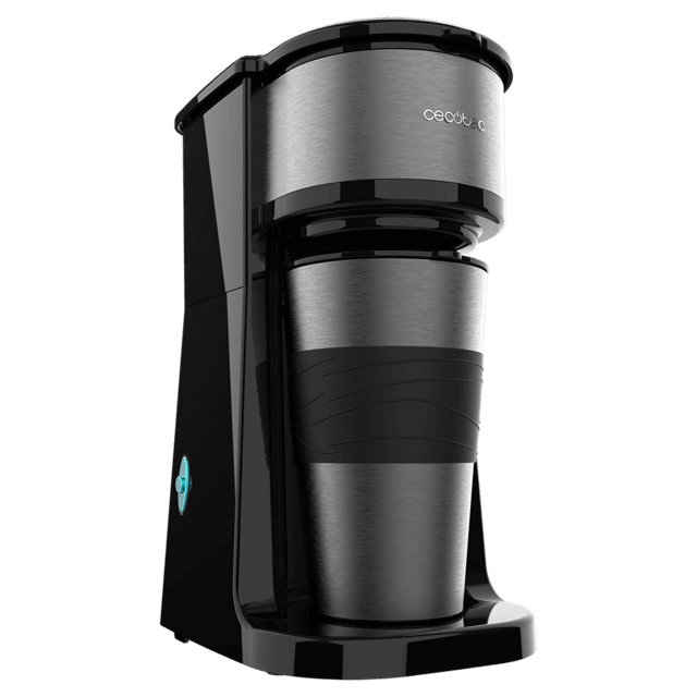 Cecotec Coffee 66 Drop & Go Cafetera De Goteo Con Termo Portatil Con Acabado En Acero Inoxidable E Intensificador De Aroma. Cafetera De Goteo