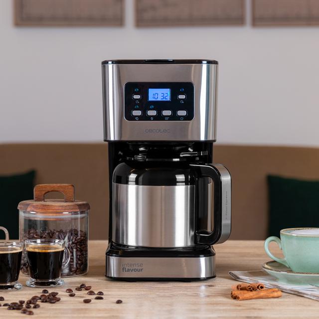 Cecotec Coffee 66 Drop & Thermo Time Cafetera De Goteo Con Capacidad De Hasta 10 Tazas En Acero Inoxidable. Cafetera De Goteo