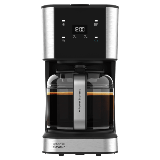 Cecotec Coffee 66 Drop & Touch Cafetera de goteo con capacidad de hasta 12 tazas en acero inoxidable. Cafetera de goteo 
