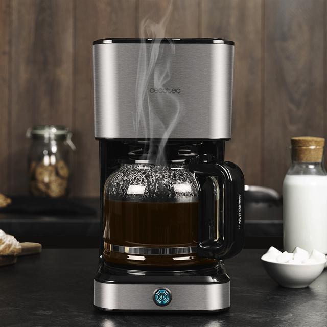 Cecotec Coffee 66 Heat. Cafetera De Goteo Con 950 W Tecnología ExtemeAroma Función Recalentar Y Mantener Jarra Termoresistente De 1 5L Autoapagado Acabado En Acero Inoxidable Cafetera Goteo / Cafetera Americana  