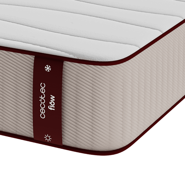 Cecotec Colchón Flow 6800 Hybrid 135x190 Colchón Híbrido Multicapa Con Núcleo De Muelles Ensacados SpringCore Altura De 28 Cm Y Tecnologías SeparateMuv ViscoCare & BreathSoft.Colchón Híbrido Multicapa Con Núcleo De Muell