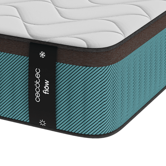 Cecotec Colchón Flow 7800 Hybrid 150x200 Colchón Híbrido Multicapa Con Núcleo De Muelles Ensacados SpringCore Altura De 30 Cm Y Tecnologías SeparateMuv ViscoCare+ & BreathSoft.Colchón Híbrido Multicapa Con Núcleo De Muel